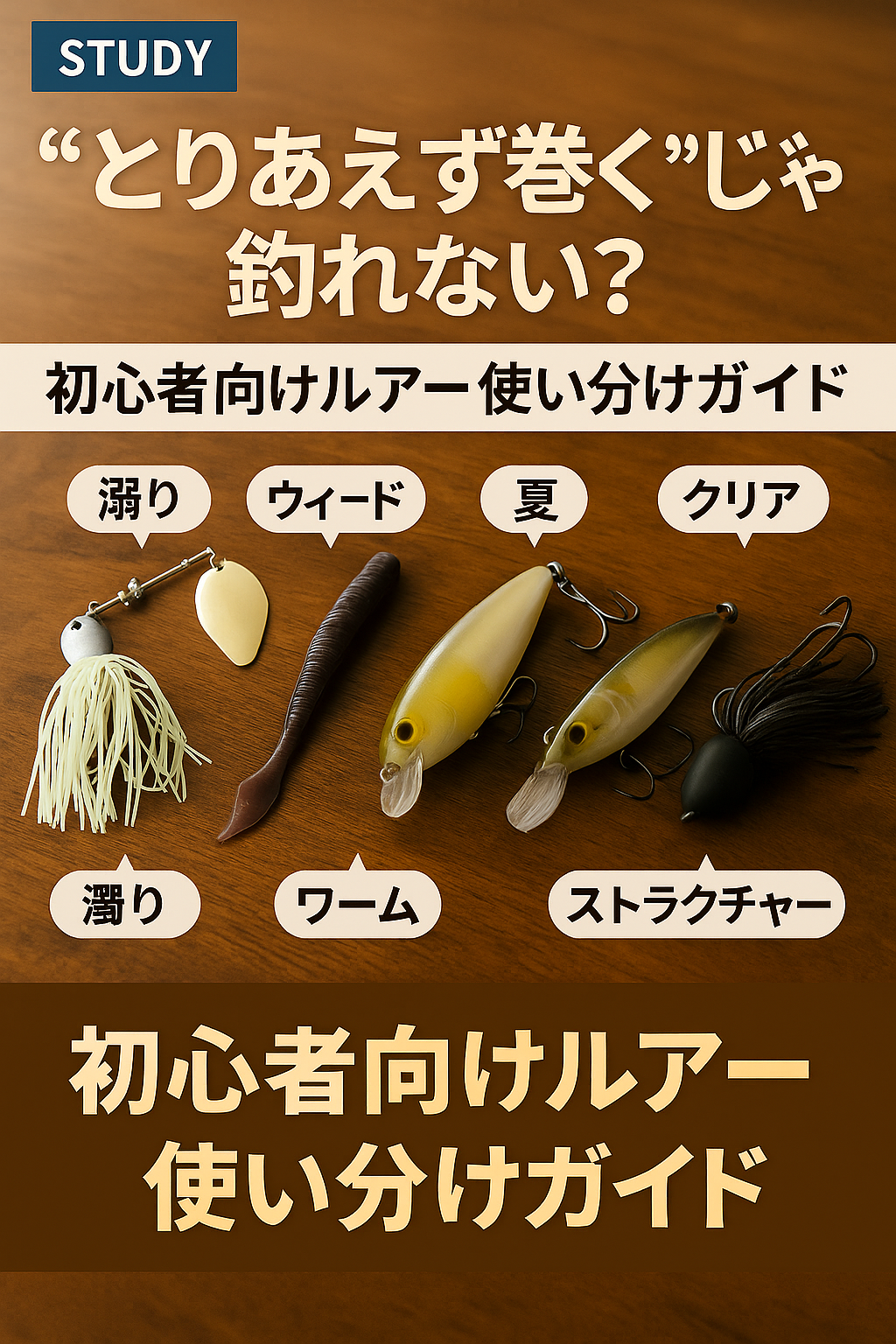 “とりあえず巻く”じゃ釣れない?初心者が覚えたいルアーの使い分け5パターン