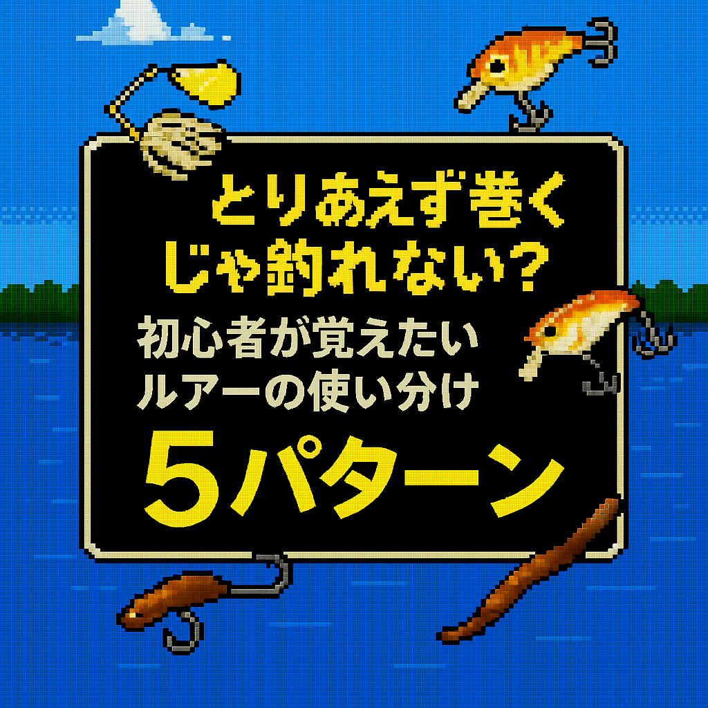 “とりあえず巻く”じゃ釣れない?初心者が覚えたいルアーの使い分け5パターン